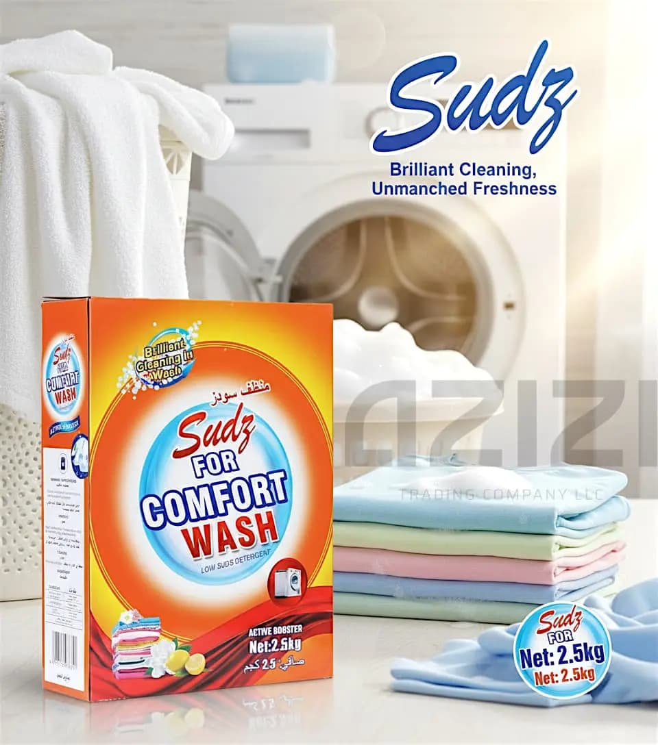 Sudz Comfort Wash 2.5kg Box Detergent Powder