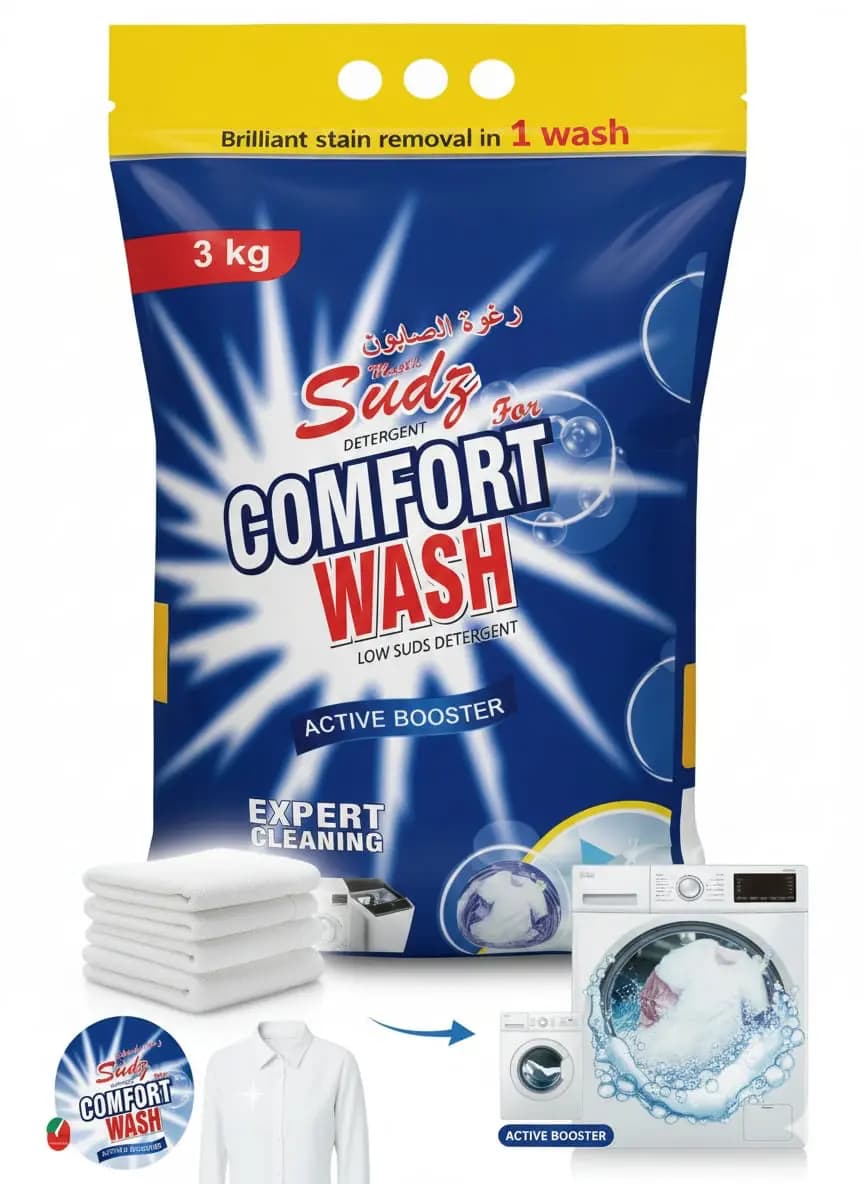 Sudz Comfort Wash 3kg Detergent Powder